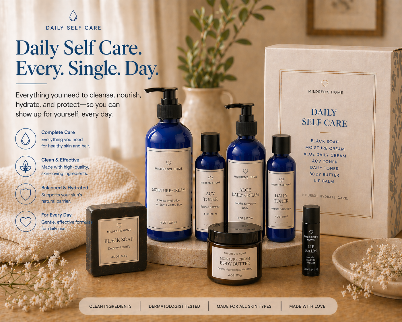 Natural Daily Self Care Bundle