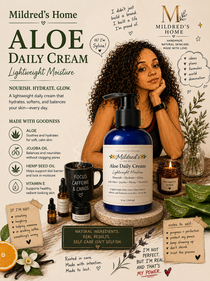 Daily Aloe Cream– Orange & Vanilla