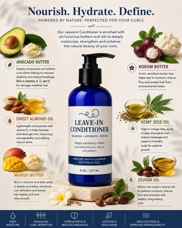 Leave-in Conditioner for Defined, Frizz-Free Curls